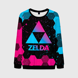 Мужской свитшот Zelda - neon gradient