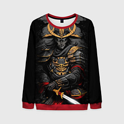 Свитшот мужской Тёмный самурай, цвет: 3D-красный