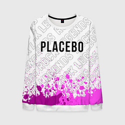 Мужской свитшот Placebo rock legends: символ сверху