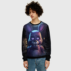 Свитшот мужской Bonnie FNAF, цвет: 3D-черный — фото 2