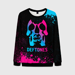 Мужской свитшот Deftones - neon gradient