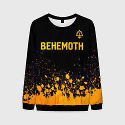 Мужской свитшот Behemoth - gold gradient: символ сверху
