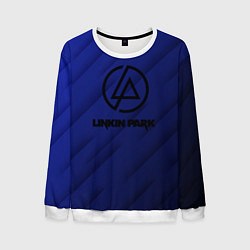 Свитшот мужской Linkin park лого градиент, цвет: 3D-белый