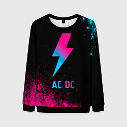 Мужской свитшот AC DC - neon gradient