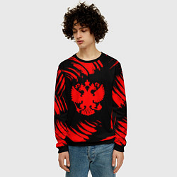 Свитшот мужской Русский витязь, цвет: 3D-черный — фото 2