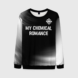 Мужской свитшот My Chemical Romance glitch на темном фоне: символ