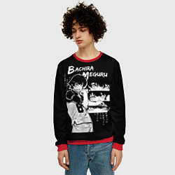 Свитшот мужской Бачира Мегуру - Блю лок, цвет: 3D-красный — фото 2