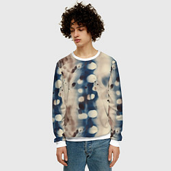 Свитшот мужской Тай дай паттерн, цвет: 3D-белый — фото 2