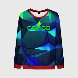 Мужской свитшот CSGO blue green gradient