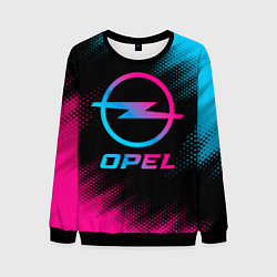 Свитшот мужской Opel - neon gradient, цвет: 3D-черный