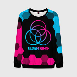 Свитшот мужской Elden Ring - neon gradient, цвет: 3D-черный