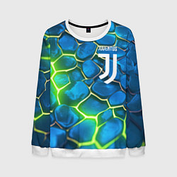 Мужской свитшот Juventus blue green neon