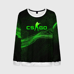 Мужской свитшот CSGO green abstract