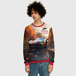 Свитшот мужской Forza Horison осенний пейзаж, цвет: 3D-красный — фото 2