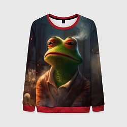 Свитшот мужской Frog Pepe, цвет: 3D-красный
