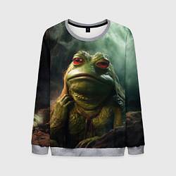 Свитшот мужской Большая жаба Пепе, цвет: 3D-меланж