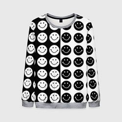 Мужской свитшот Smiley black and white