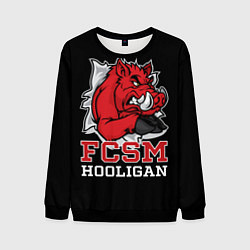 Свитшот мужской FCSM hooligan, цвет: 3D-черный