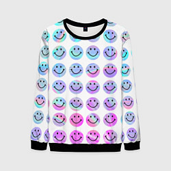 Свитшот мужской Smiley holographic, цвет: 3D-черный