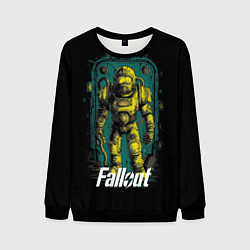 Свитшот мужской Fallout poster style, цвет: 3D-черный