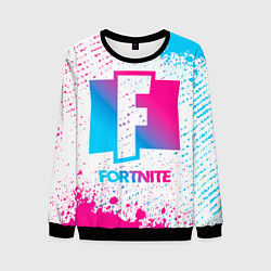 Свитшот мужской Fortnite neon gradient style, цвет: 3D-черный