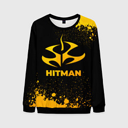 Свитшот мужской Hitman - gold gradient, цвет: 3D-черный