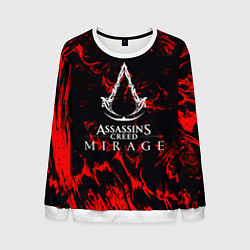 Свитшот мужской Assassins Creed кровь тамплиеров, цвет: 3D-белый