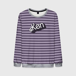 Свитшот мужской Кен - темная полоска, цвет: 3D-меланж