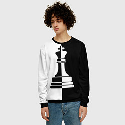 Свитшот мужской Ферзь, цвет: 3D-черный — фото 2