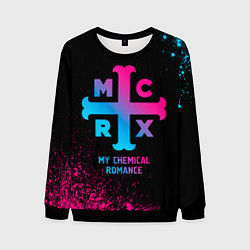 Свитшот мужской My Chemical Romance - neon gradient, цвет: 3D-черный