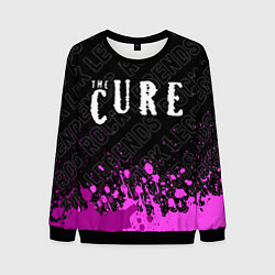 Свитшот мужской The Cure rock legends посередине, цвет: 3D-черный