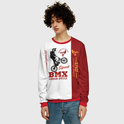Свитшот мужской BMX urban style, цвет: 3D-красный — фото 2