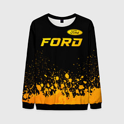 Мужской свитшот Ford - gold gradient посередине