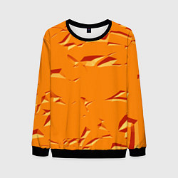 Свитшот мужской Оранжевый мотив, цвет: 3D-черный
