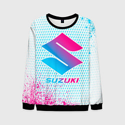 Мужской свитшот Suzuki neon gradient style