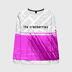Свитшот мужской The Cranberries rock legends посередине, цвет: 3D-белый