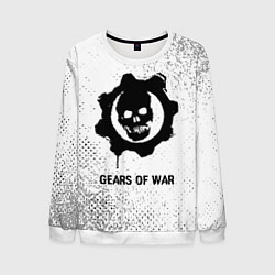 Свитшот мужской Gears of War glitch на светлом фоне, цвет: 3D-белый