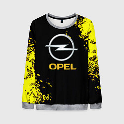 Свитшот мужской Opel желтые краски, цвет: 3D-меланж