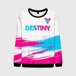 Мужской свитшот Destiny neon gradient style посередине