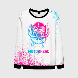 Мужской свитшот Motorhead neon gradient style