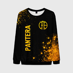 Мужской свитшот Pantera - gold gradient вертикально