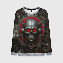 Мужской свитшот Металлический череп