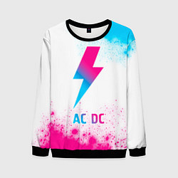 Свитшот мужской AC DC neon gradient style, цвет: 3D-черный