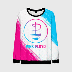 Мужской свитшот Pink Floyd neon gradient style