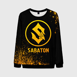 Свитшот мужской Sabaton - gold gradient, цвет: 3D-черный