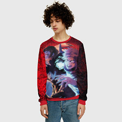 Свитшот мужской Магическая битва - Итадори Юдзи, цвет: 3D-красный — фото 2