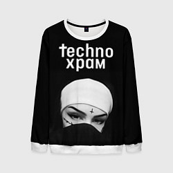 Мужской свитшот Techno храм монашка в маске