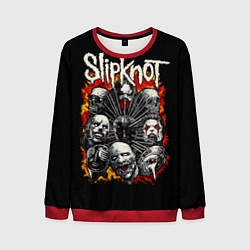 Свитшот мужской Slipknot метал-группа, цвет: 3D-красный