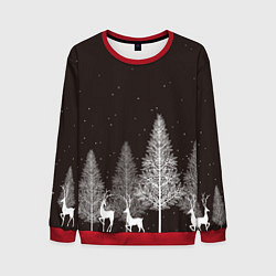 Мужской свитшот Олени в лесу
