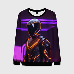 Мужской свитшот Неоновый футуристичный гонщик